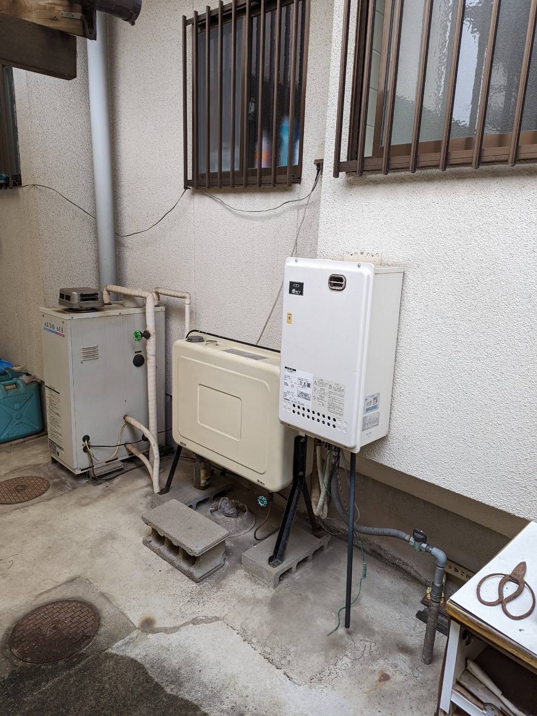 ガス給湯器新設工事神戸市ノーリツエコジョーズ